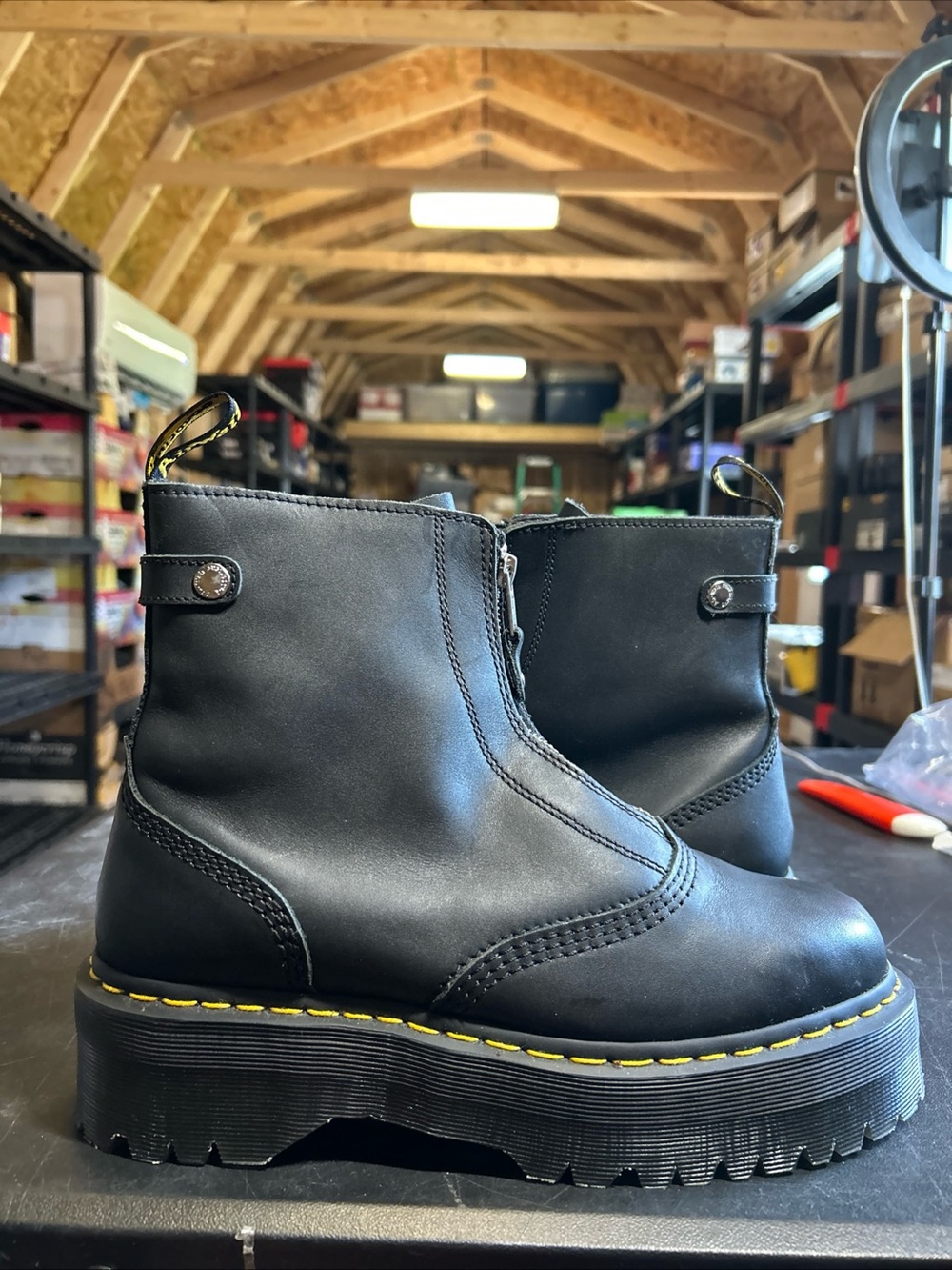 Dr. Martens Jetta Sendal Platform Boots. Size W11 M10